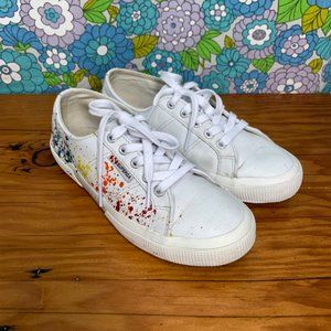 Superga 2750 Leather Splatter Paint Sneakers  Size:7